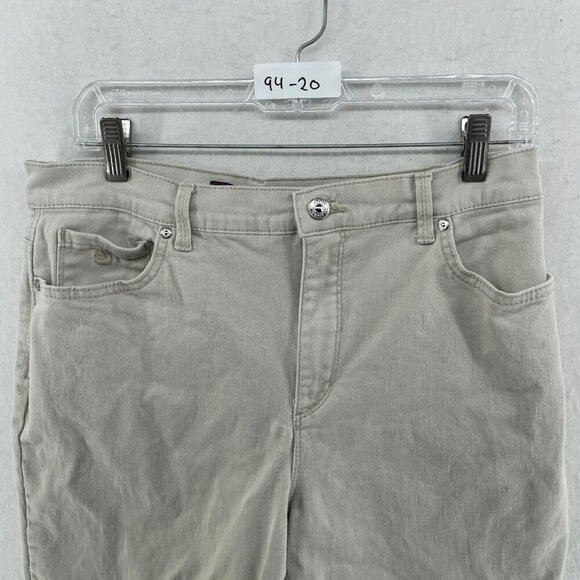 Gloria Vanderbilt Jeans W Sz 10 Gray Amanda High-Rise Stretch Denim Medium Wash - Picture 10 of 10